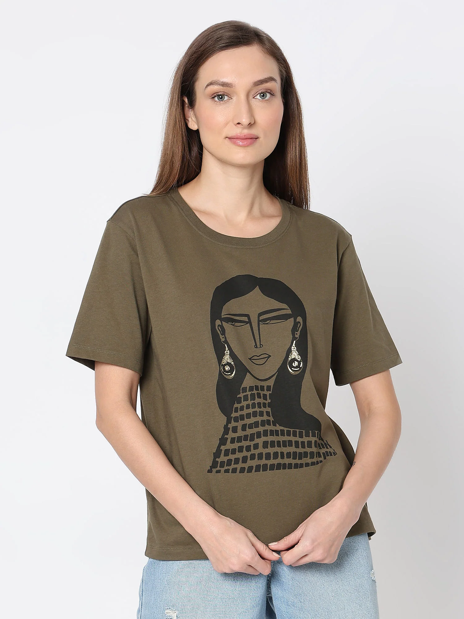 Green Graphic Print T-Shirt - Image 2