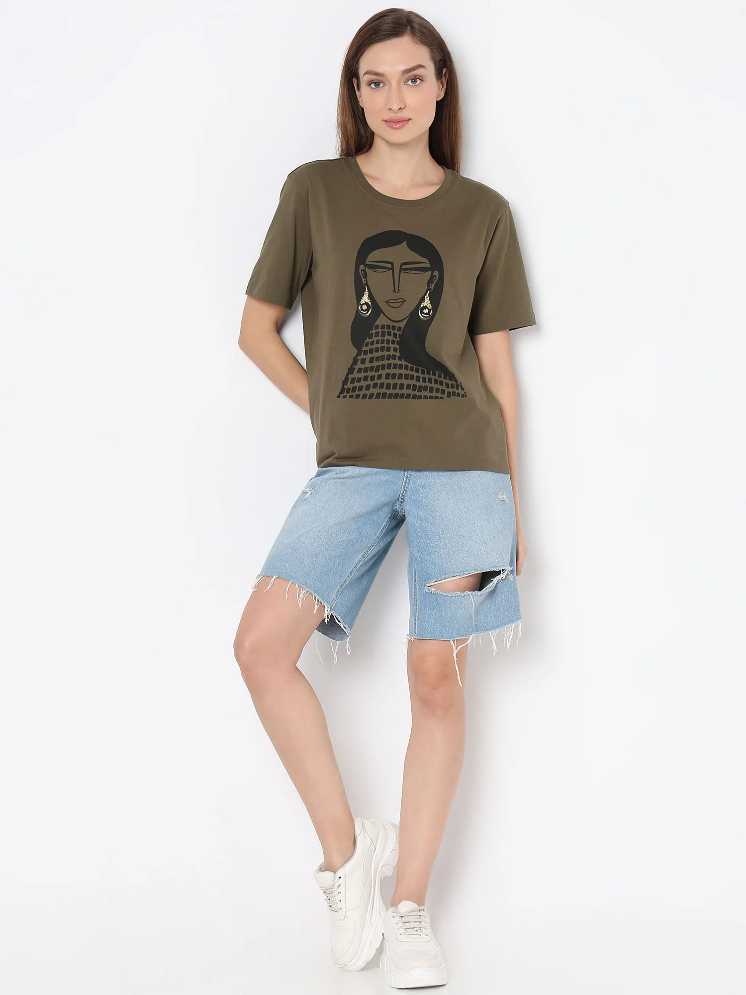 Green Graphic Print T-Shirt - Image 5