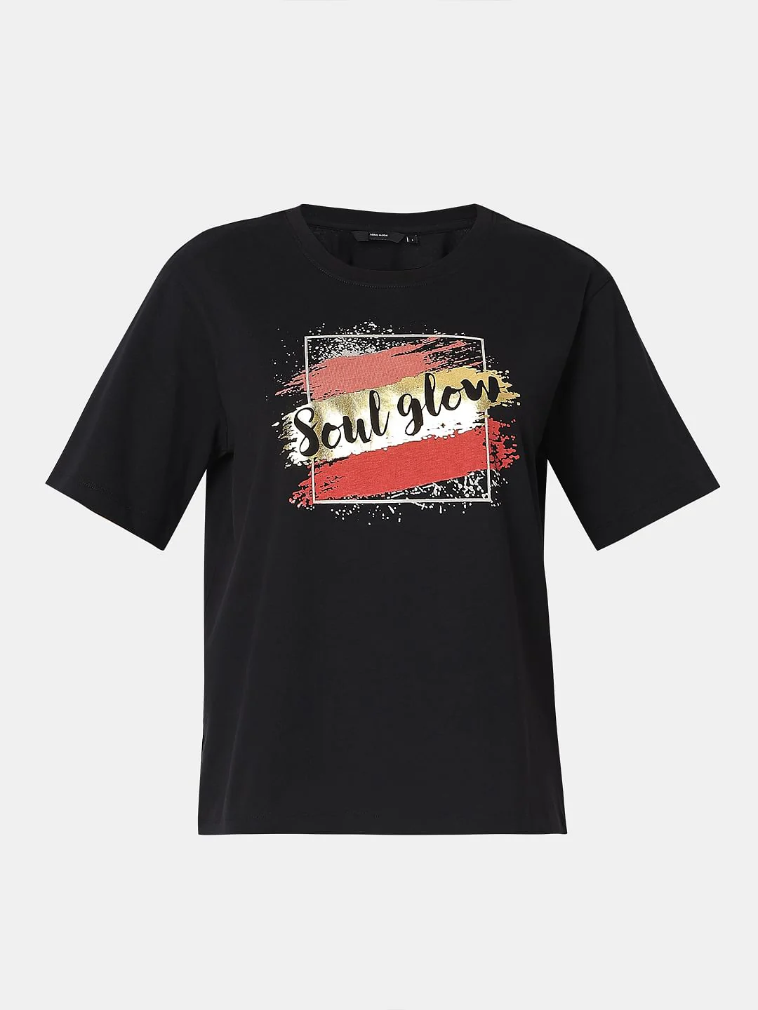 Black Graphic Print T-Shirt - Image 7