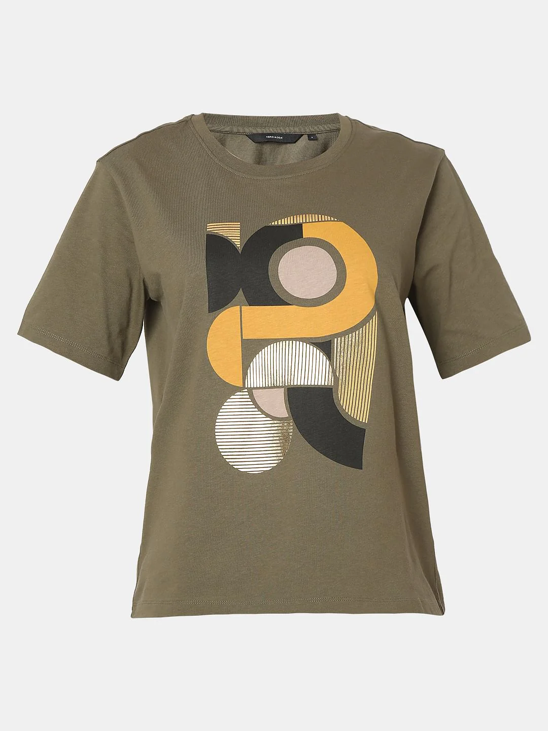 Olive Graphic Print T-Shirt - Image 7