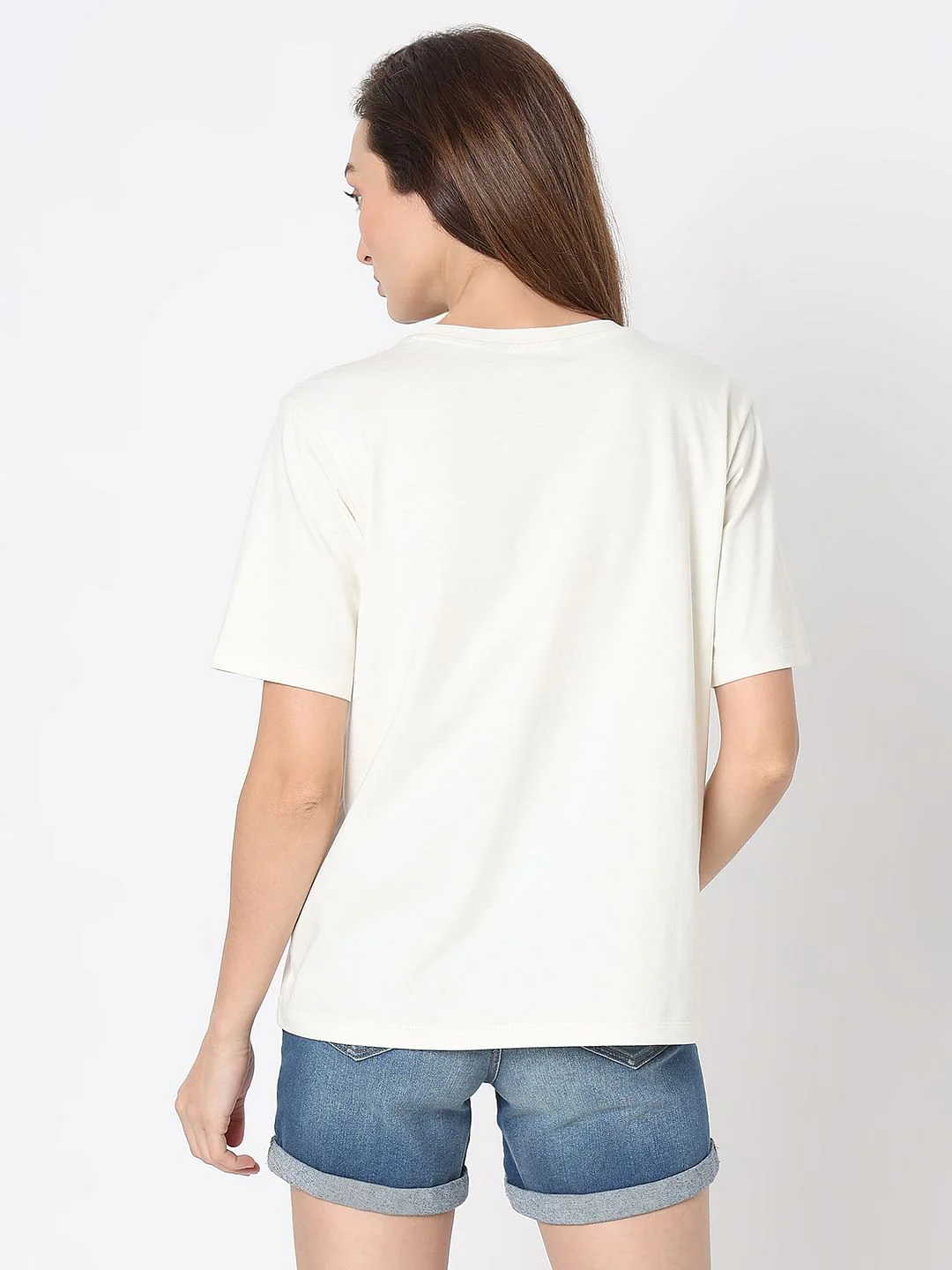White Graphic Print T-Shirt - Image 4