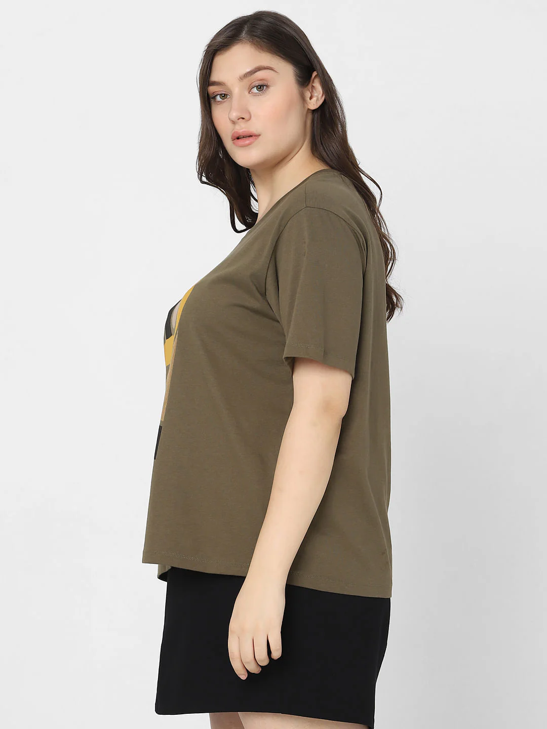 Curve Green Graphic Print T-Shirt - Image 3