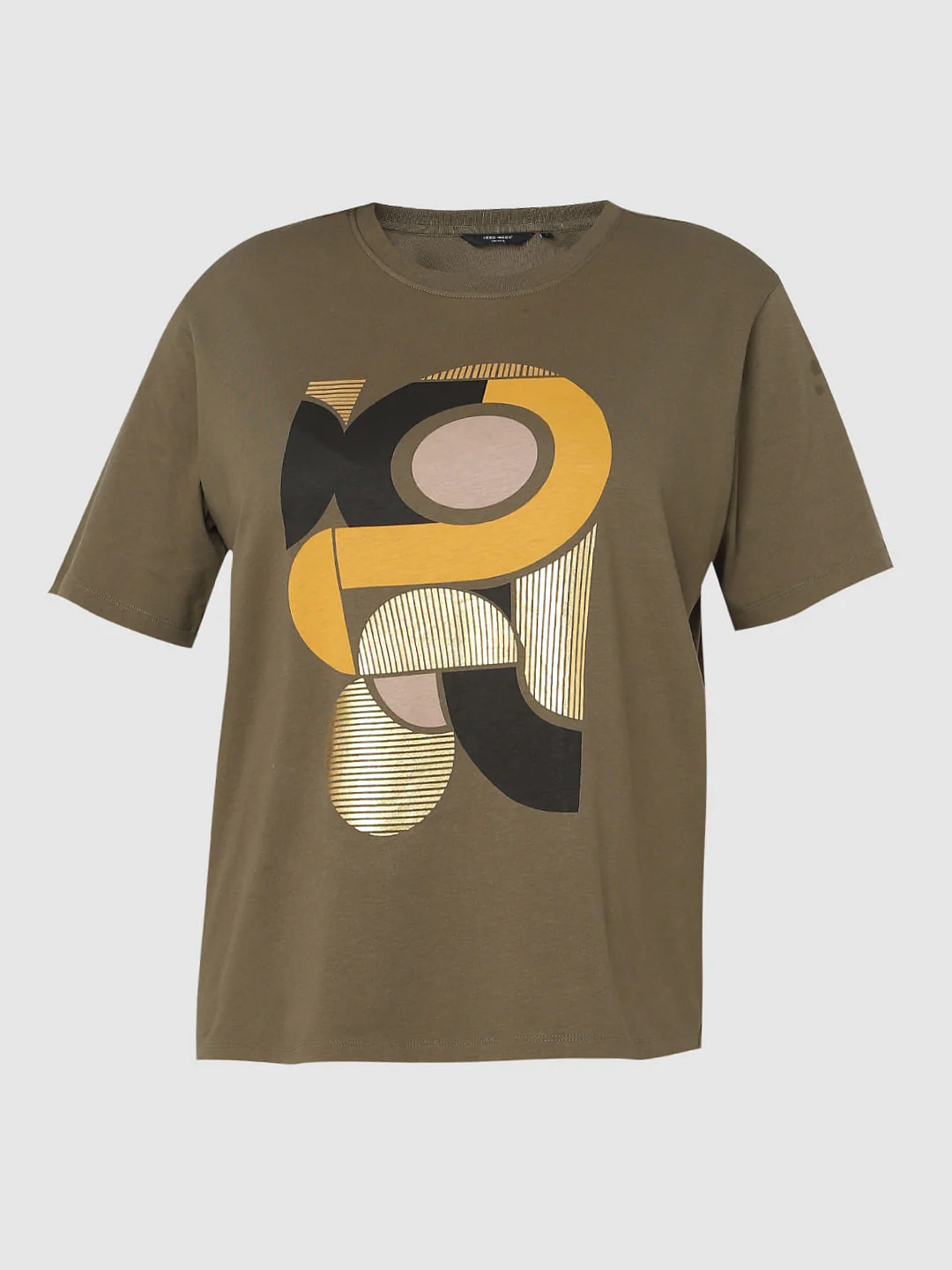 Curve Green Graphic Print T-Shirt - Image 7