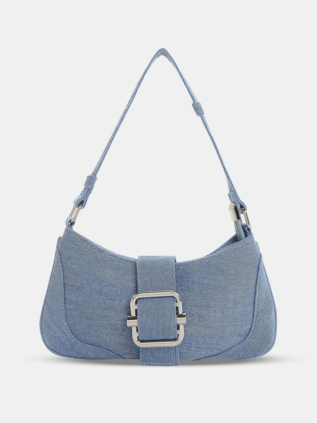 Blue Denim Shoulder Bag - Image 2