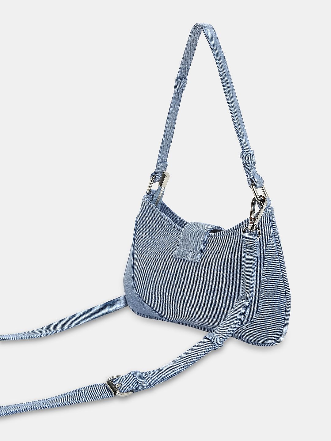 Blue Denim Shoulder Bag - Image 3