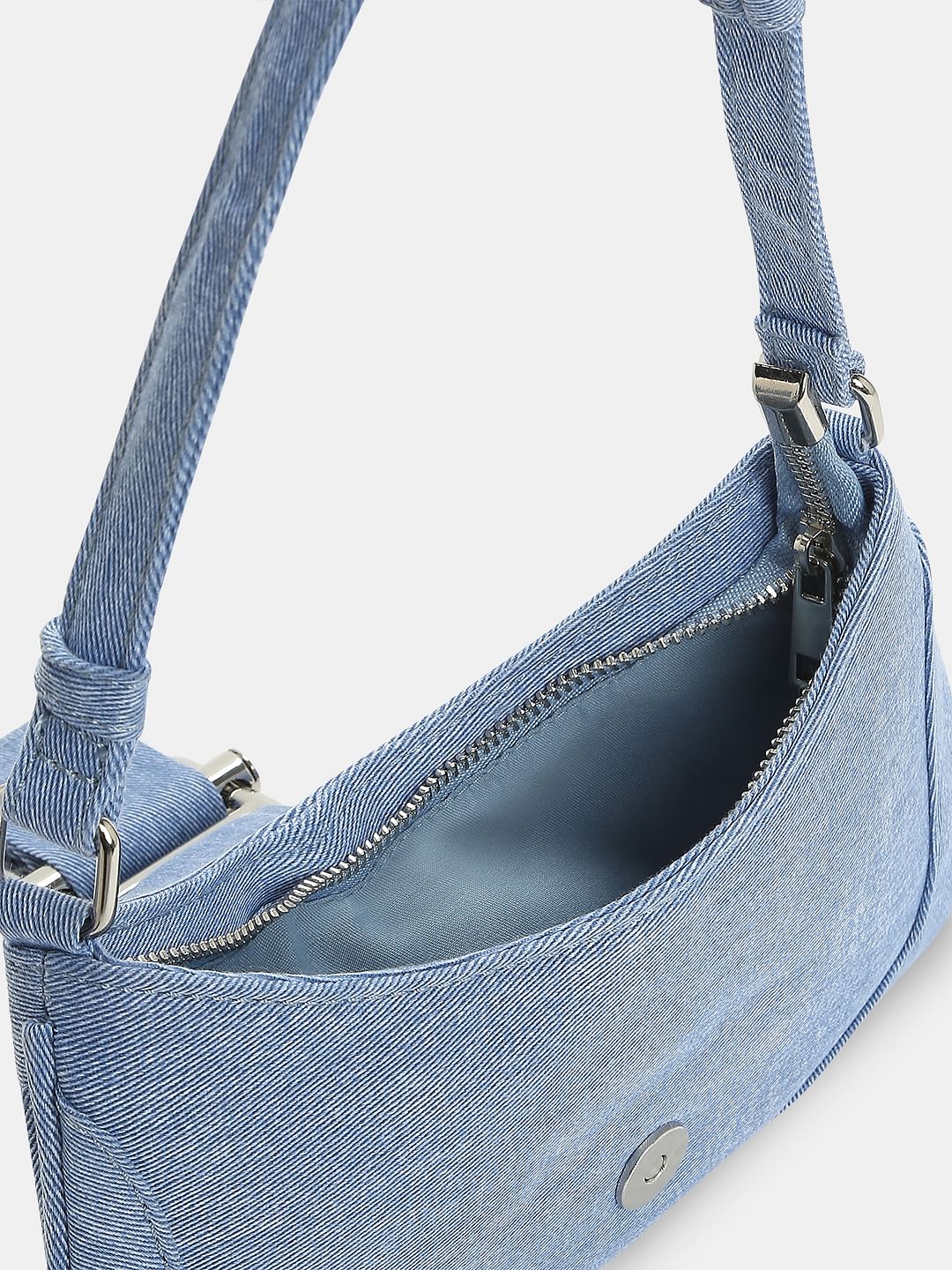 Blue Denim Shoulder Bag - Image 4
