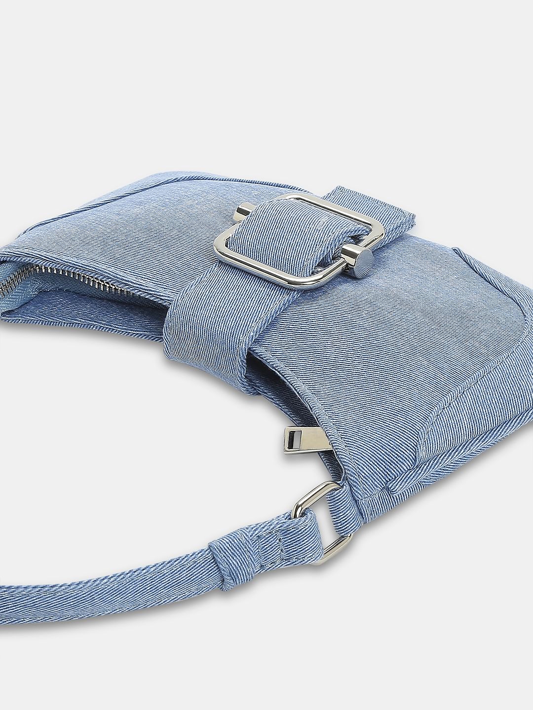 Blue Denim Shoulder Bag - Image 5