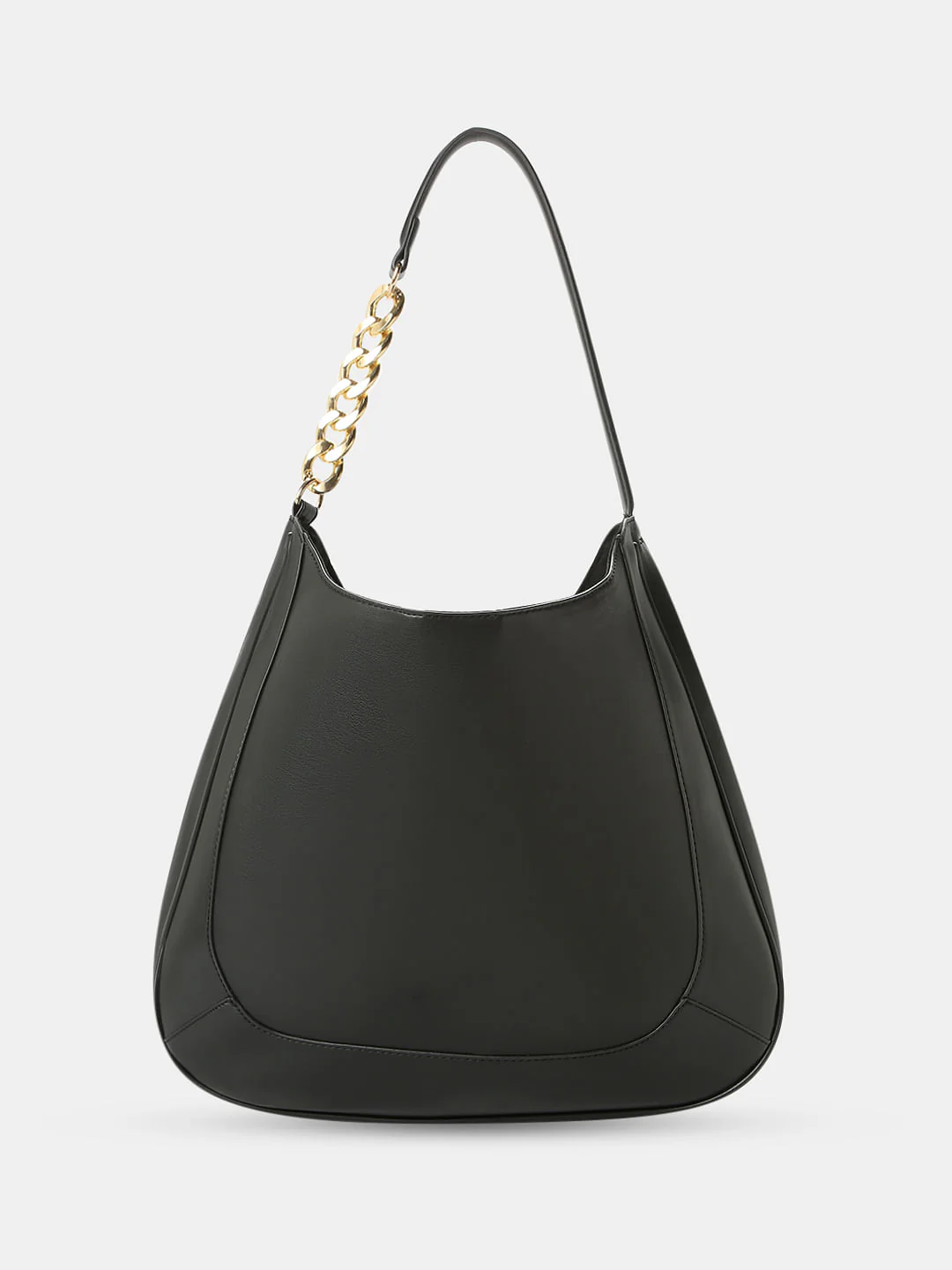 Black U-Shaped Tote Bag - Image 2