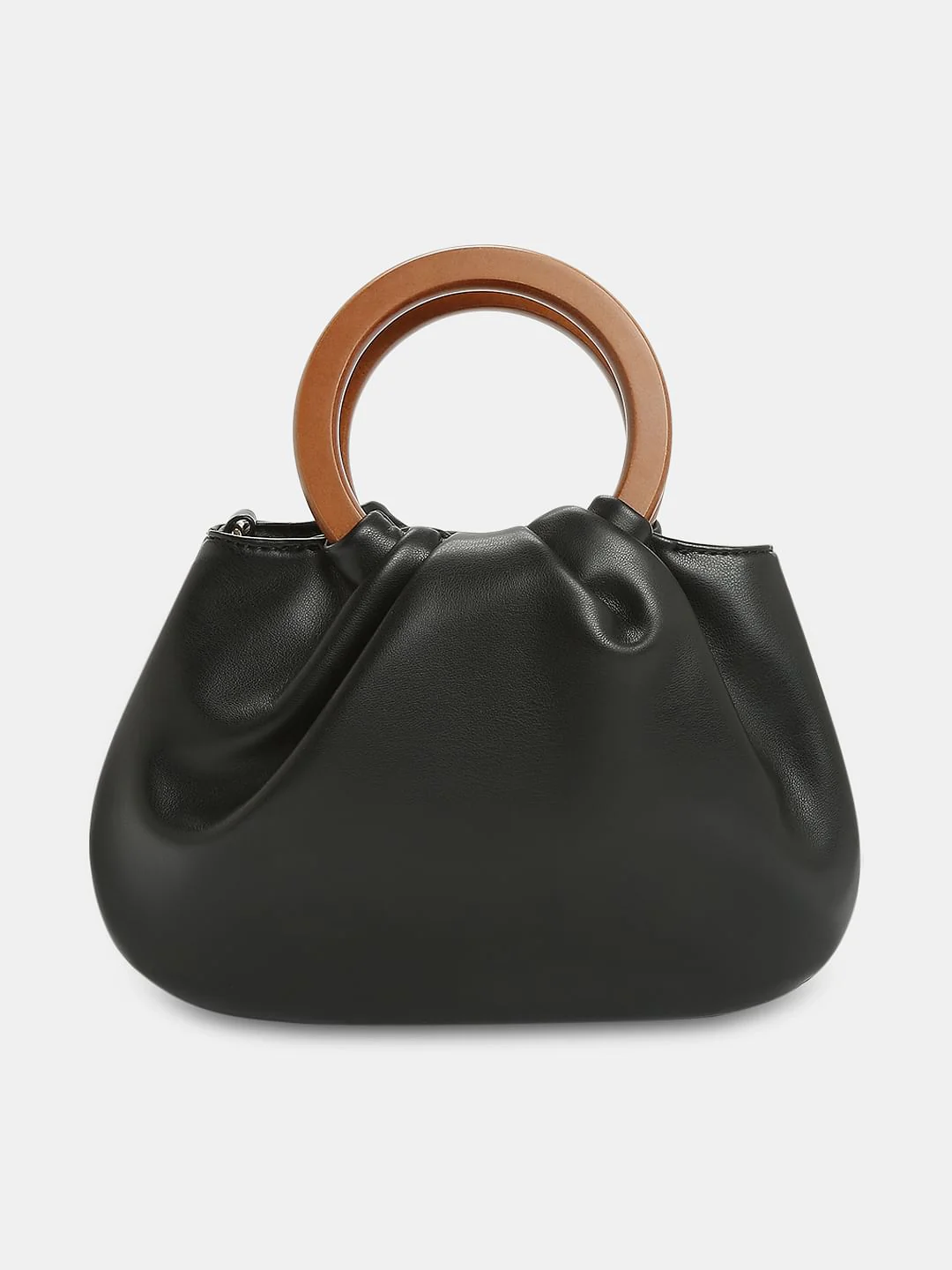Black Ruched Bag - Image 2