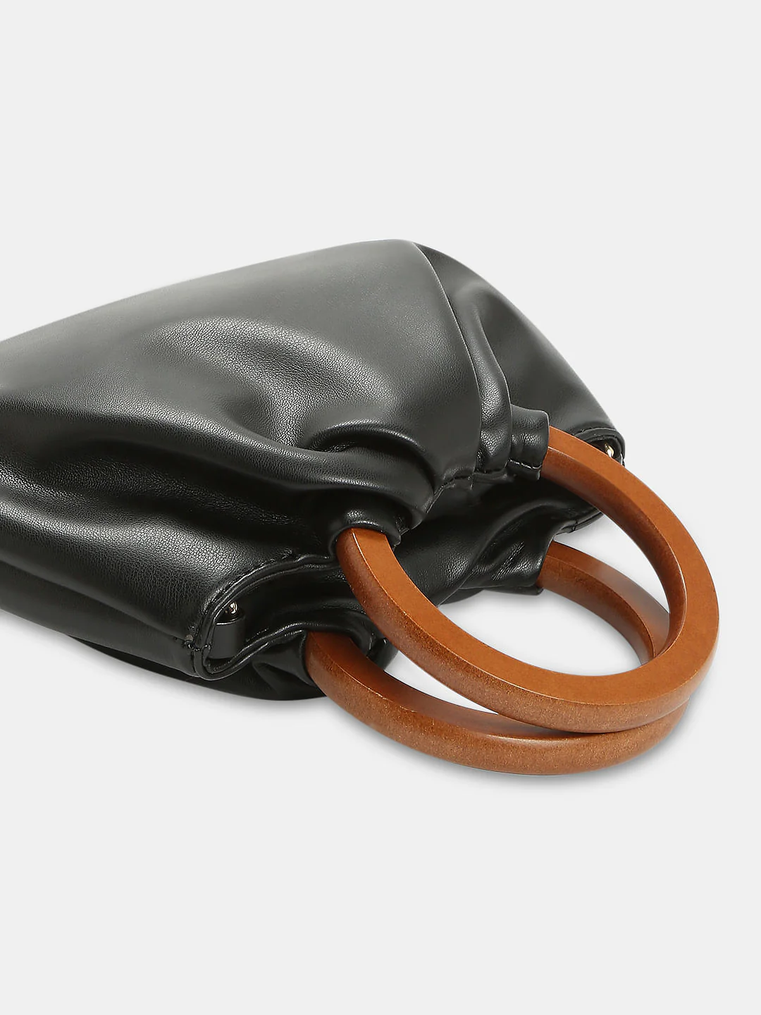 Black Ruched Bag - Image 5