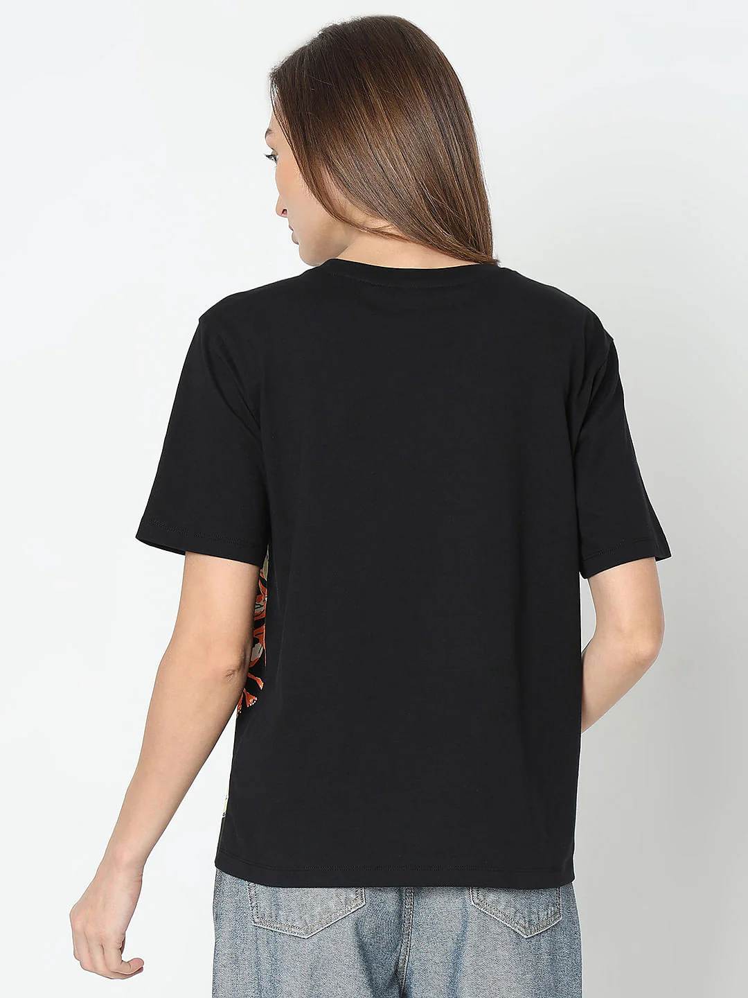 Black Printed T-Shirt - Image 4