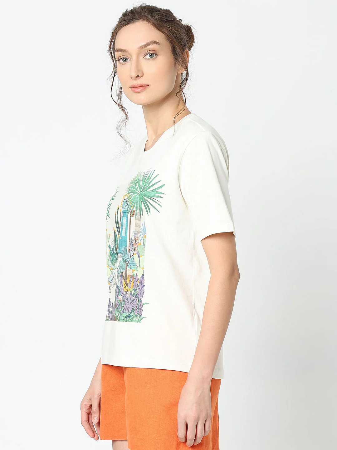 White Graphic Print T-Shirt - Image 3