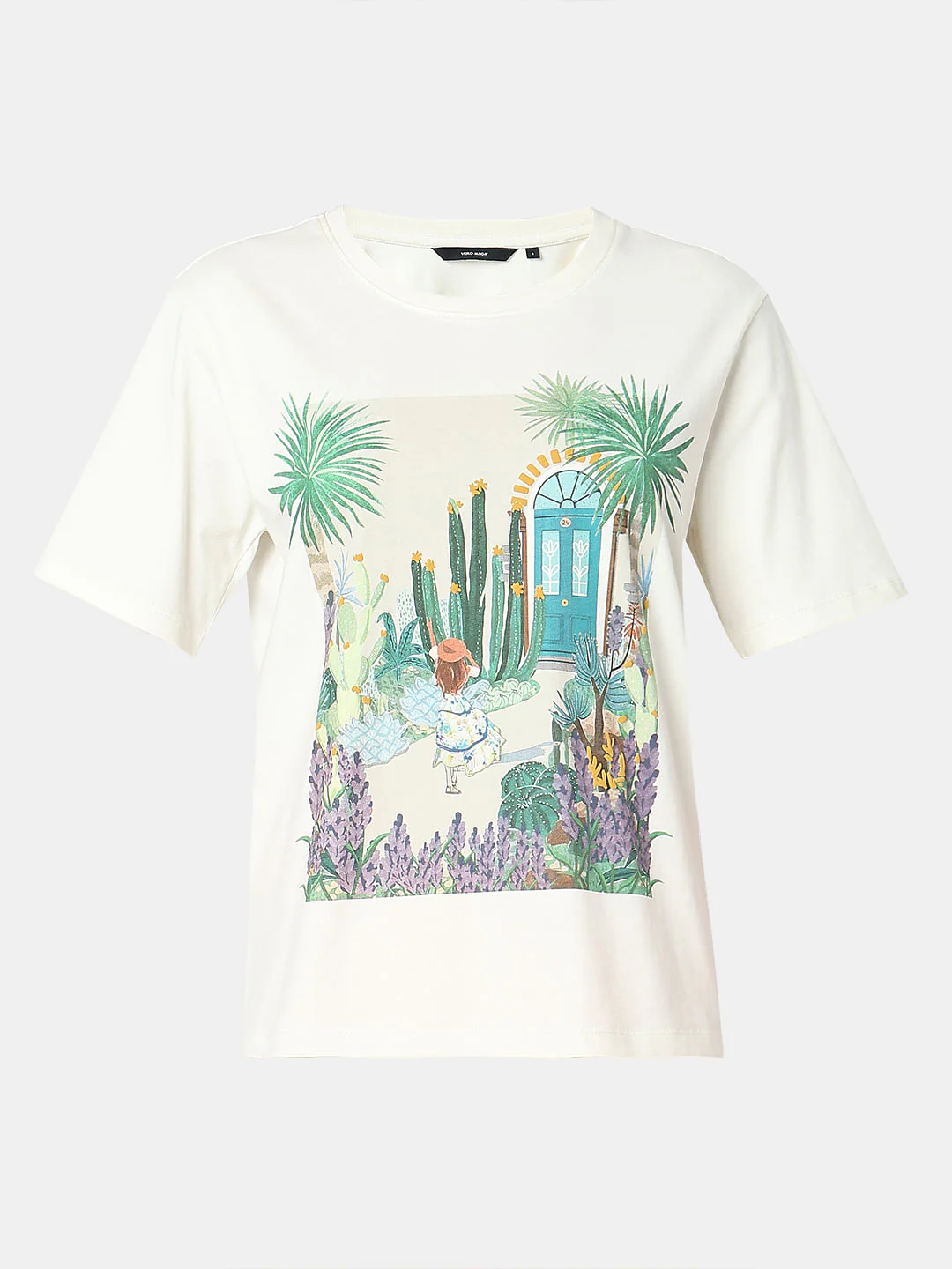 White Graphic Print T-Shirt - Image 7