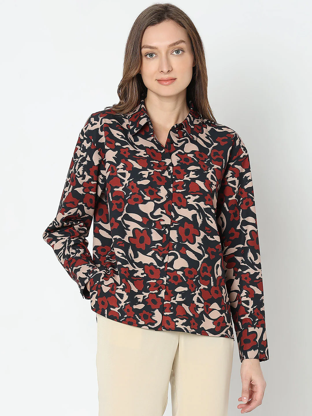 Black Floral Shirt - Image 2