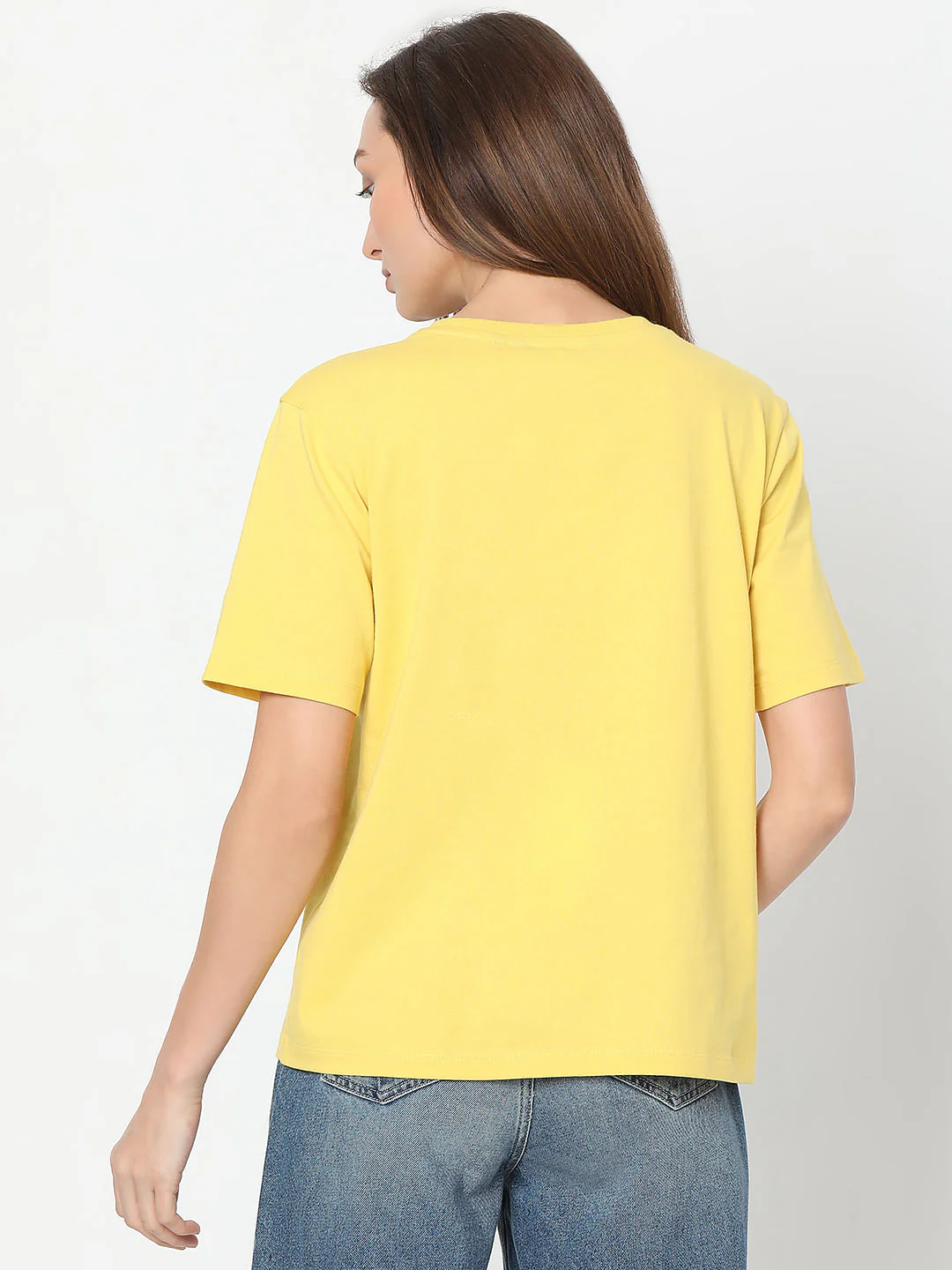 Yellow Tropical Print T-Shirt - Image 4