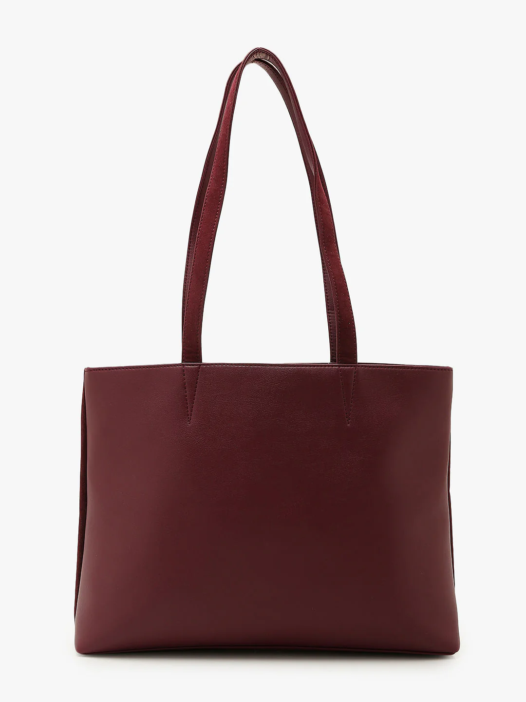 Burgundy Velvet Patch Tote Bag - Image 4