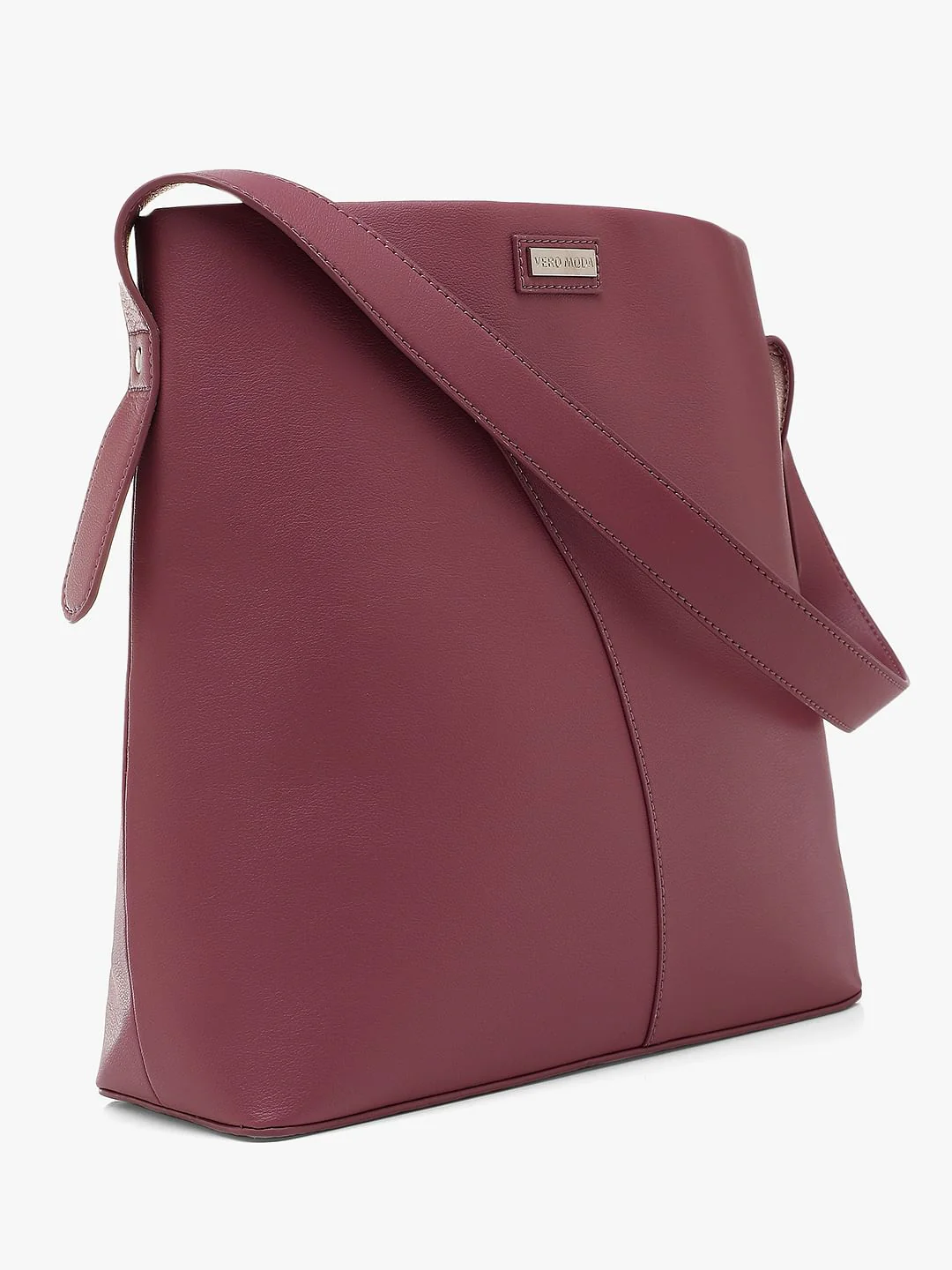 Dark Pink Single Strap Shoulder Bag - Image 3