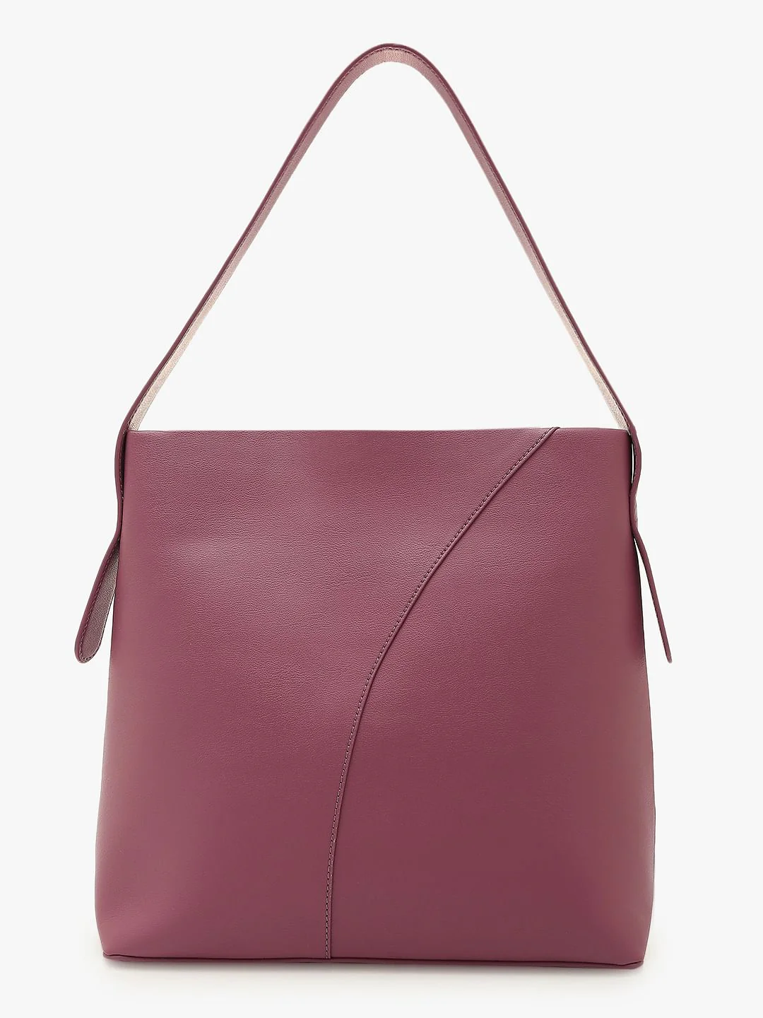 Dark Pink Single Strap Shoulder Bag - Image 4