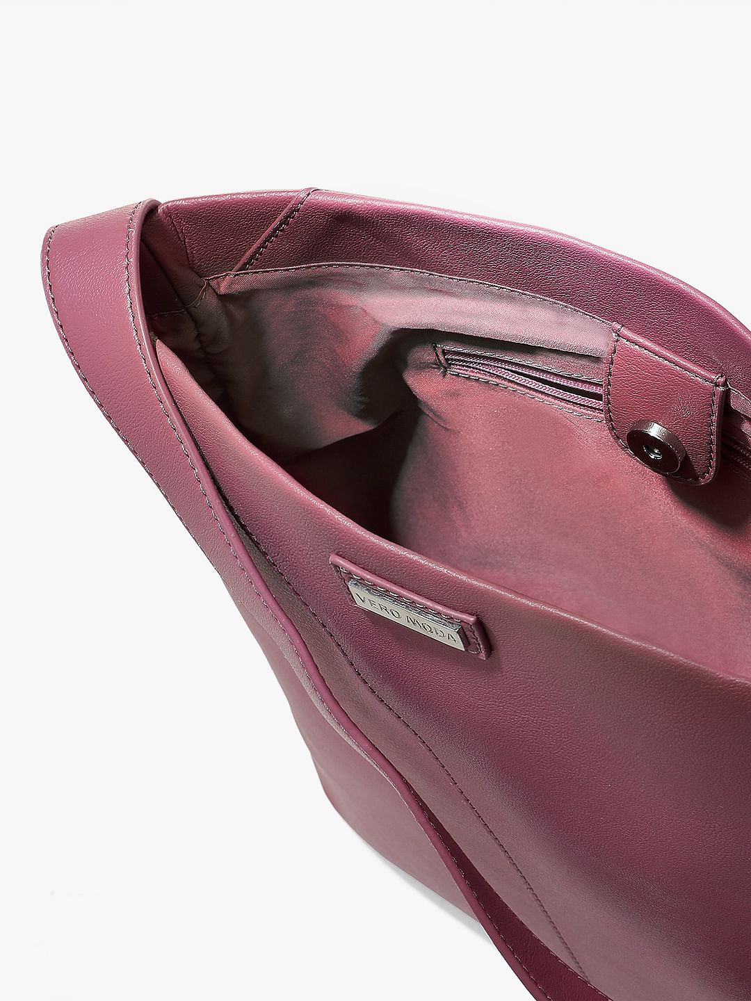 Dark Pink Single Strap Shoulder Bag - Image 5