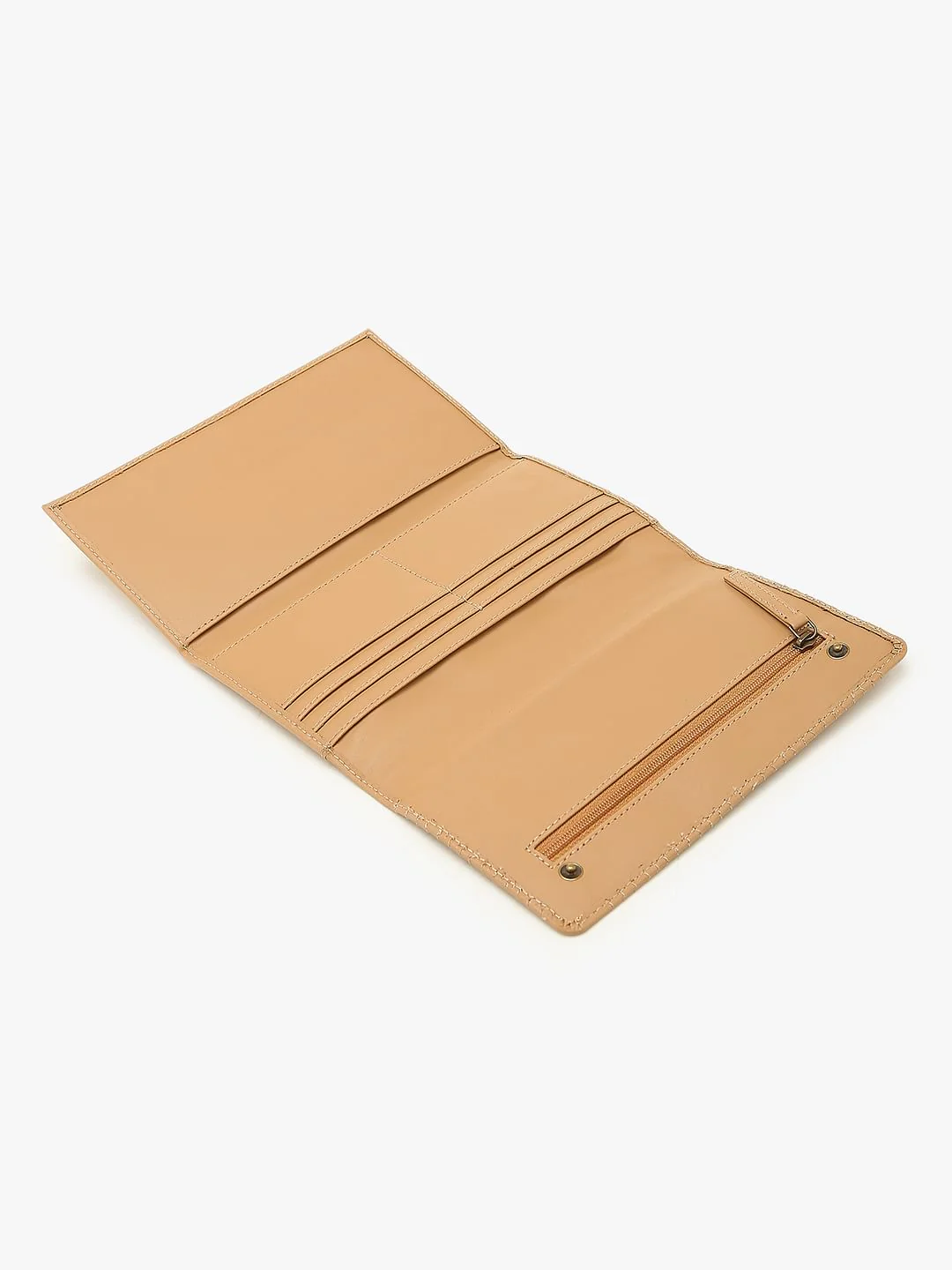 Beige Two-Fold Wallet Wallet - Image 5