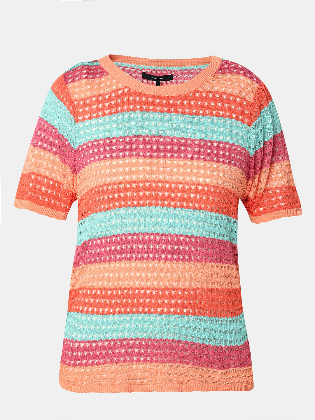 Blue Colourblocked Knit Top - Image 7