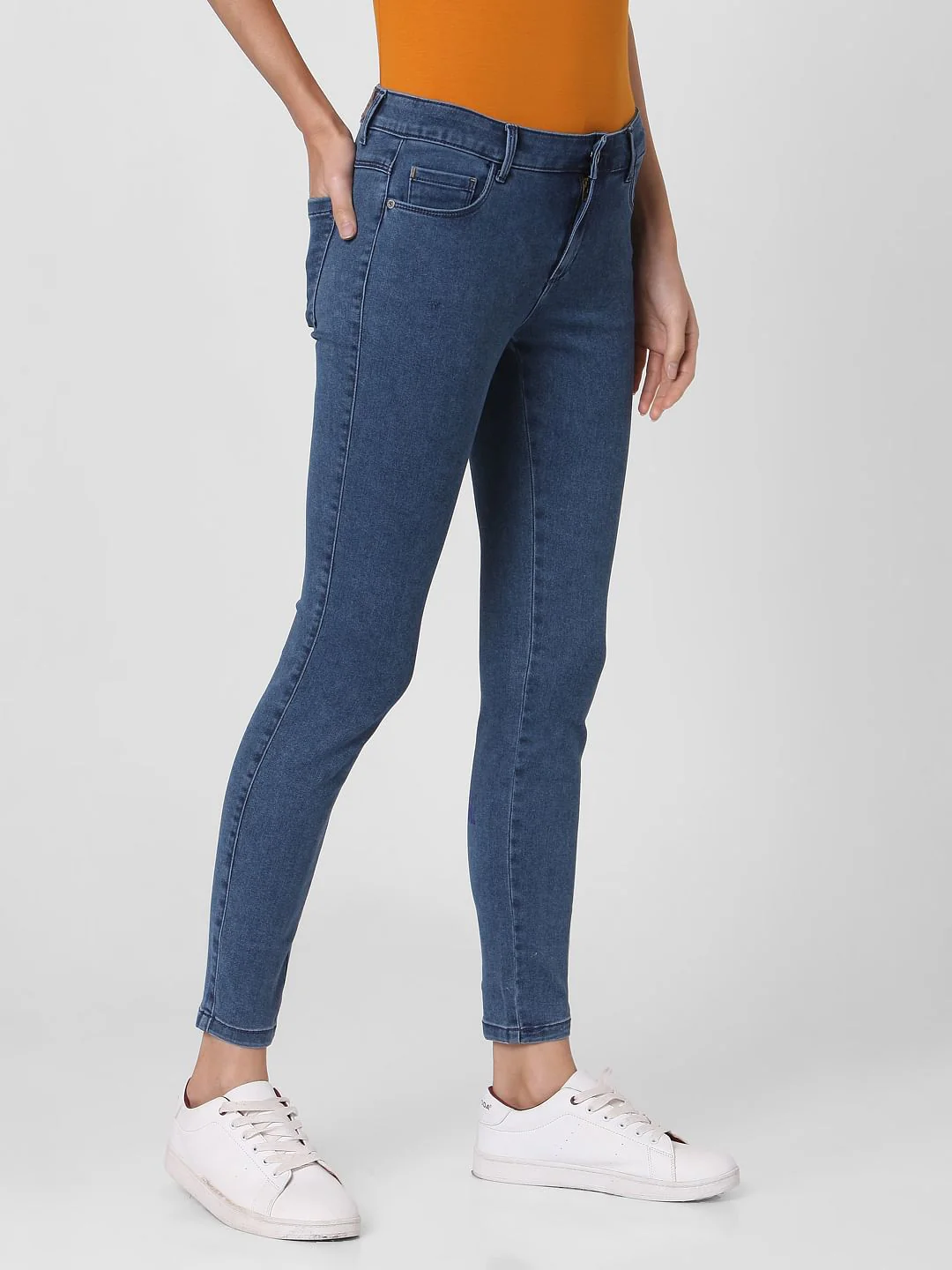 Perfect Blue Mid Rise Jeggings - Image 3