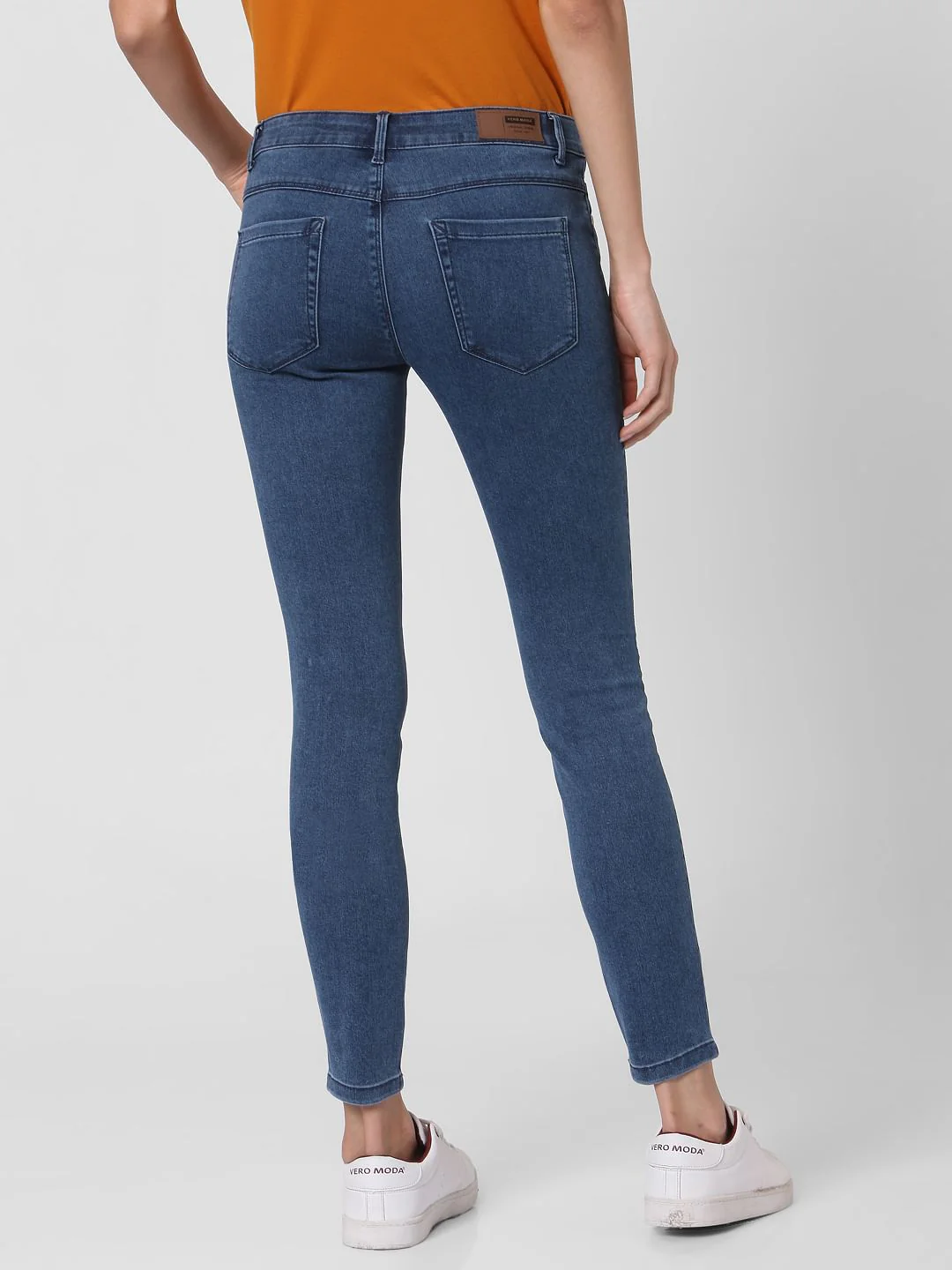 Perfect Blue Mid Rise Jeggings - Image 4