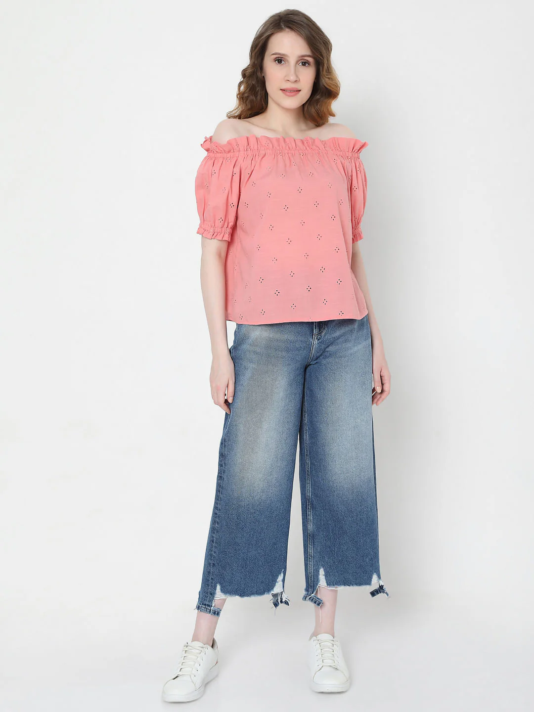 Coral Off-Shoulder Top - Image 4