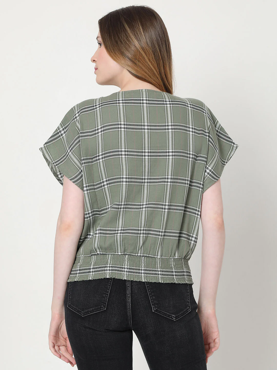 Green Checks Top - Image 3