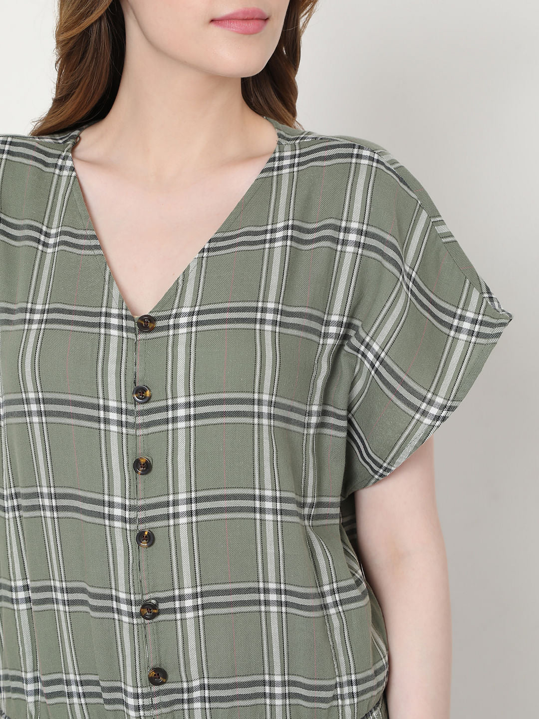 Green Checks Top - Image 5