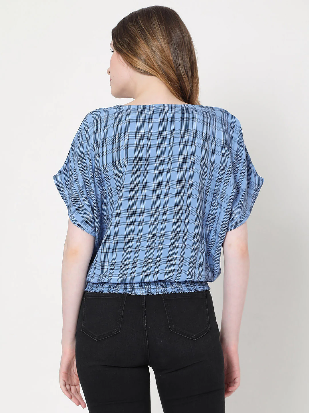 Blue Two-Toned Checks Top - Image 3