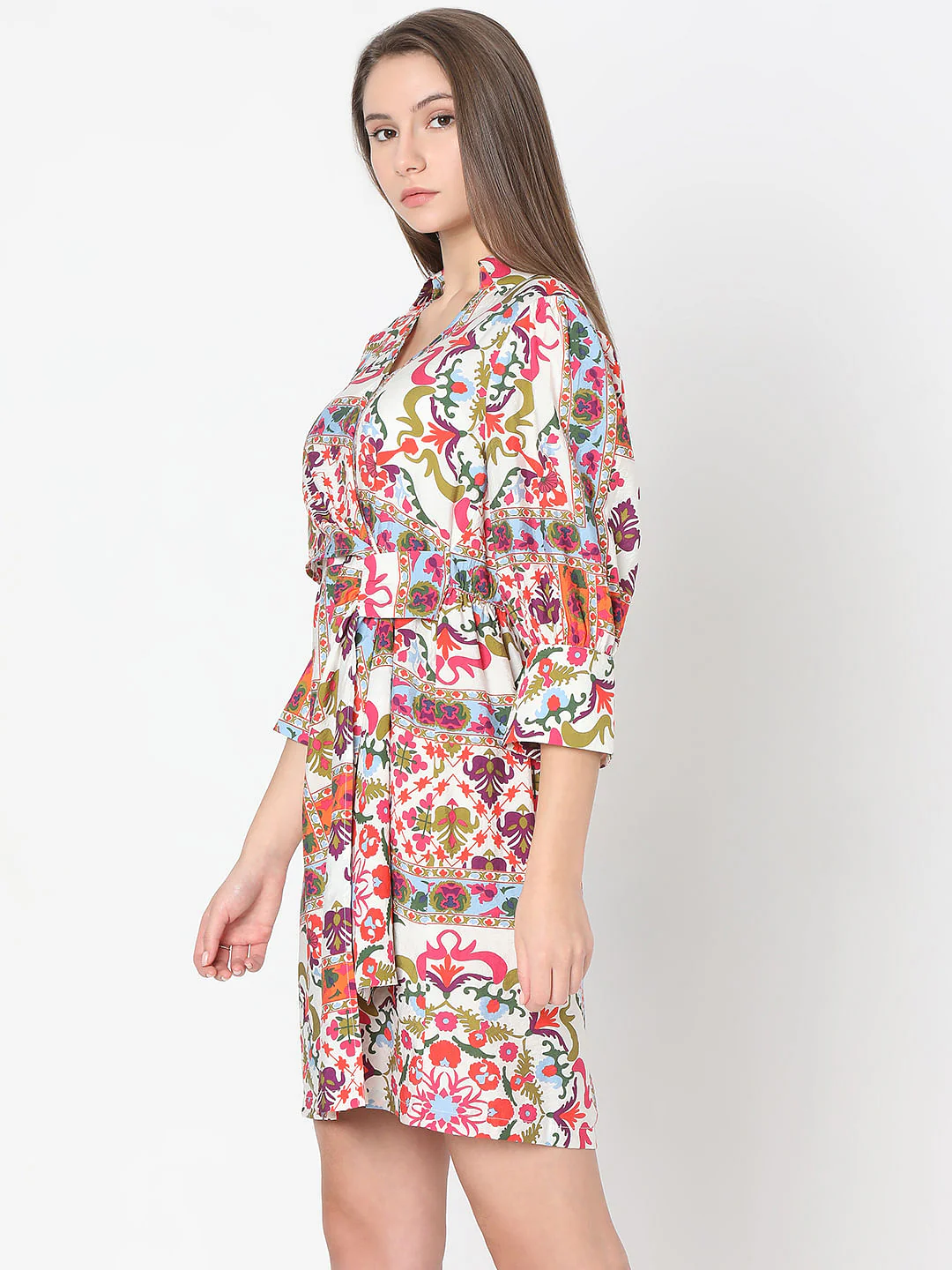 Off-White Printed Wrap Shirt - Image 3