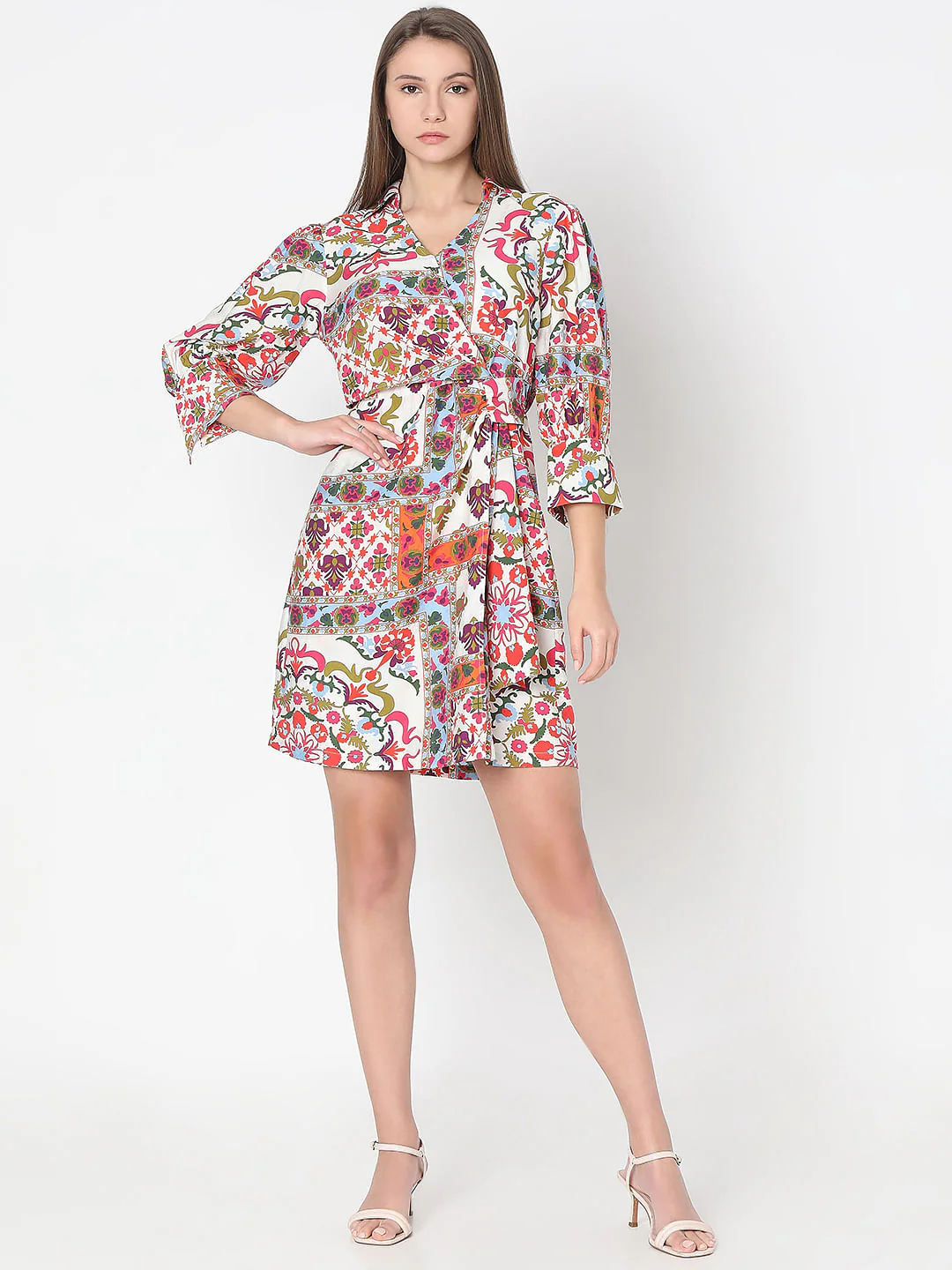 Off-White Printed Wrap Shirt - Image 5