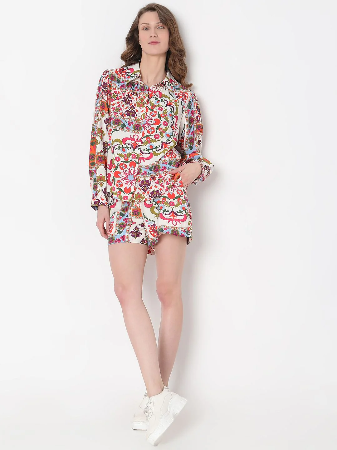 Off-White Printed Co-Ord Set Shirt - Image 5
