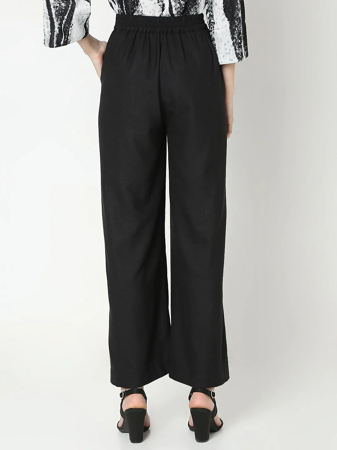 Black High Rise Pants - Image 4