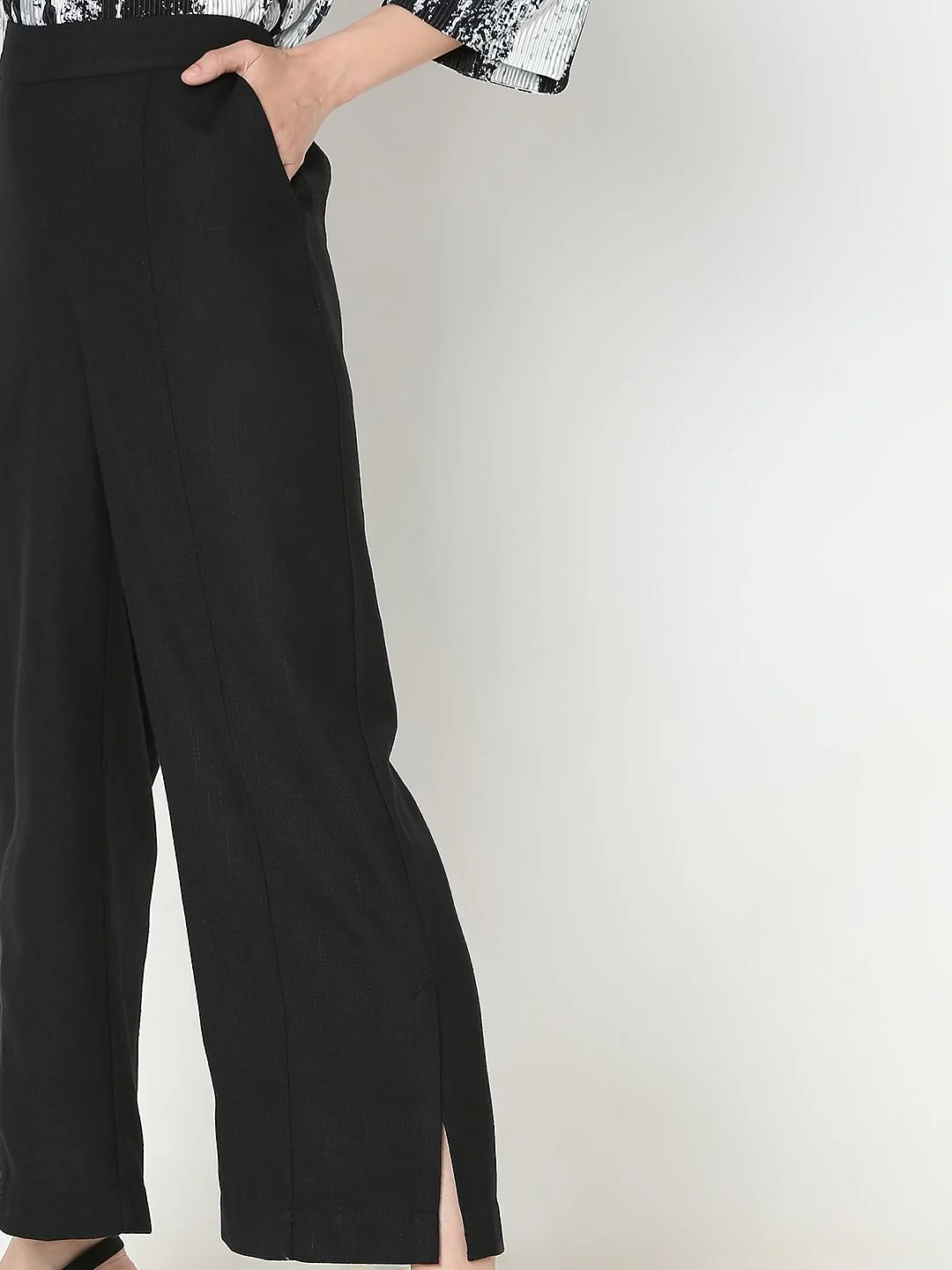 Black High Rise Pants - Image 6