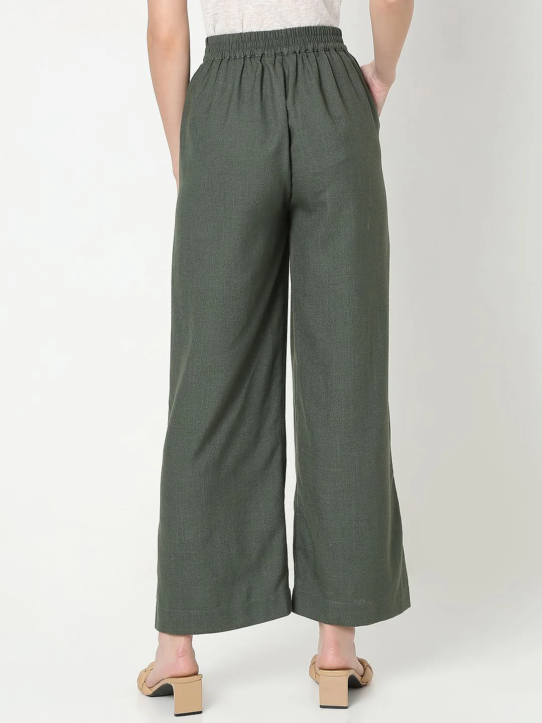 Green High Rise Pants - Image 4