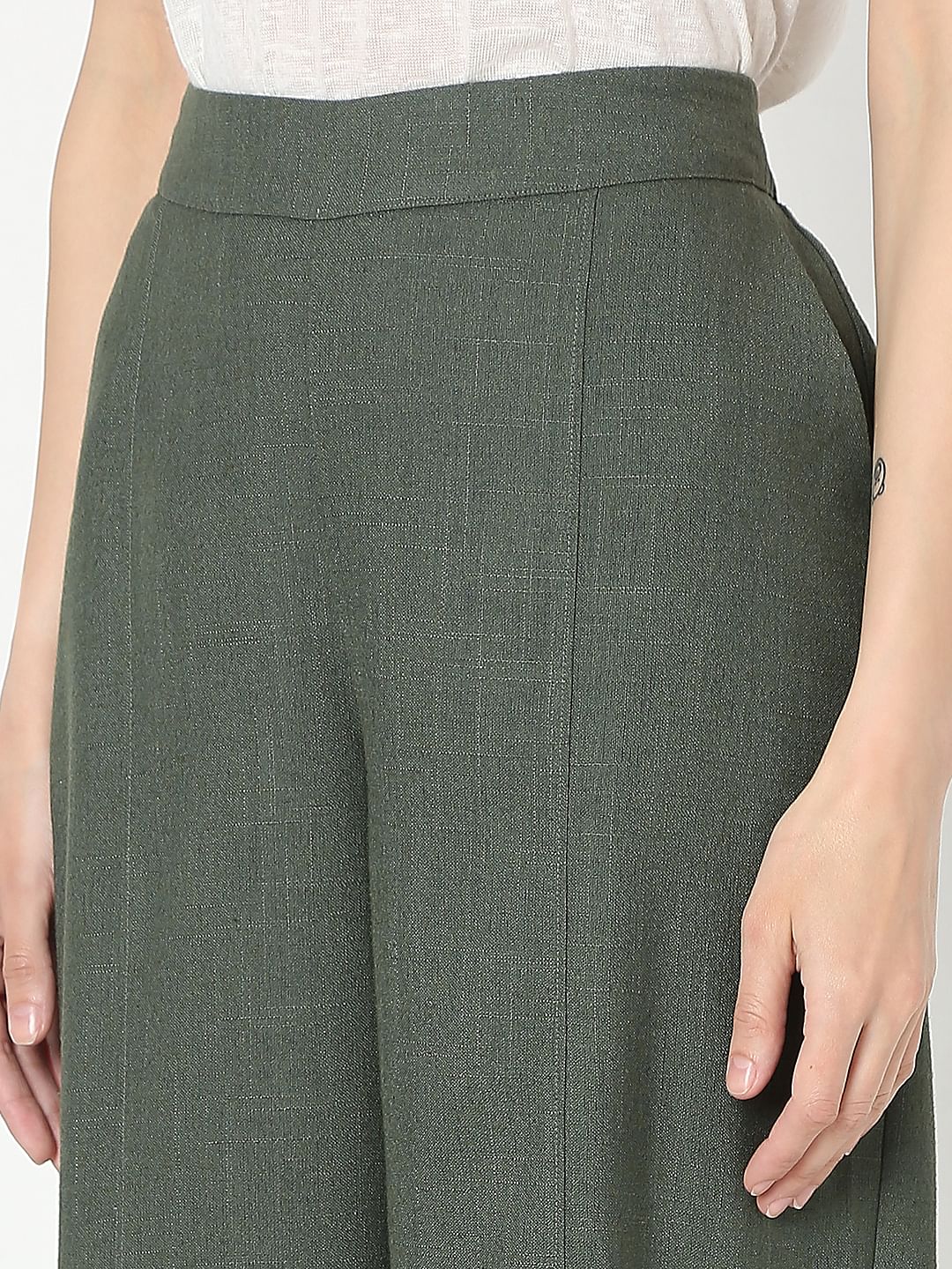 Green High Rise Pants - Image 8