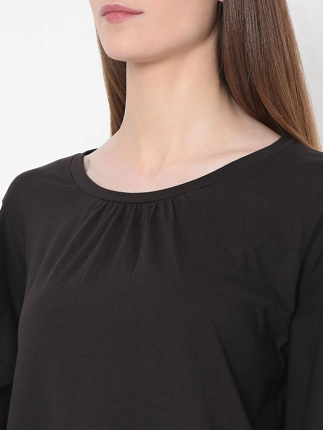 Black Lace Patch T-Shirt - Image 8