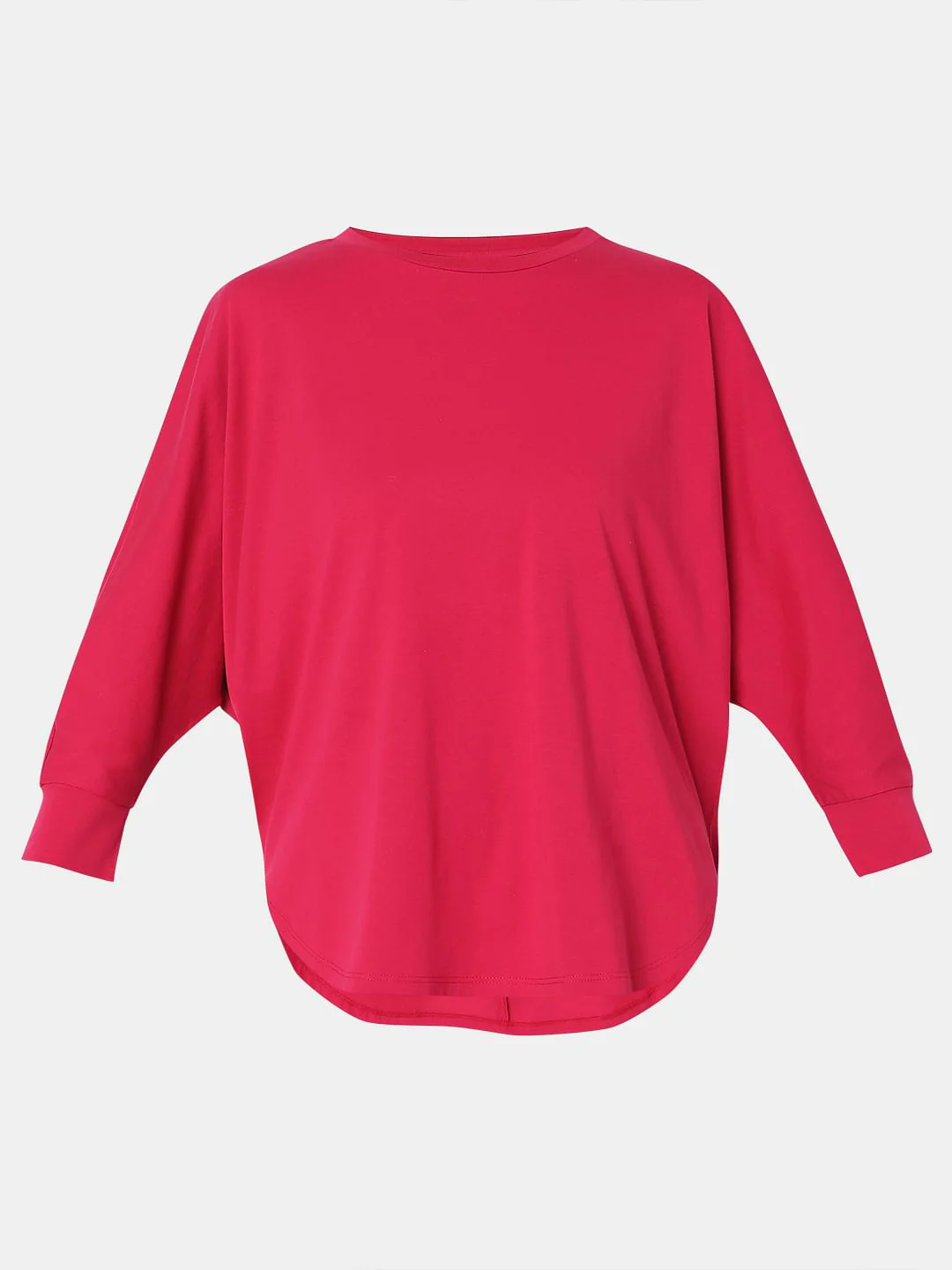 Dark Pink Cotton T-Shirt - Image 7