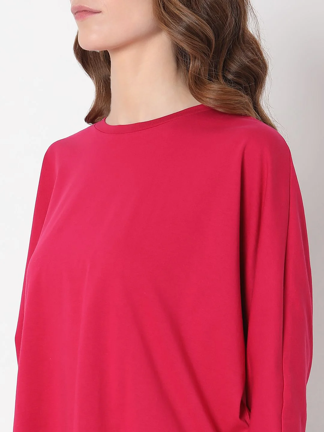 Dark Pink Cotton T-Shirt - Image 8