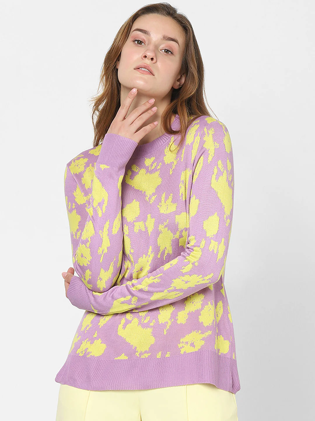 Lilac Animal Print Sweater - Image 2