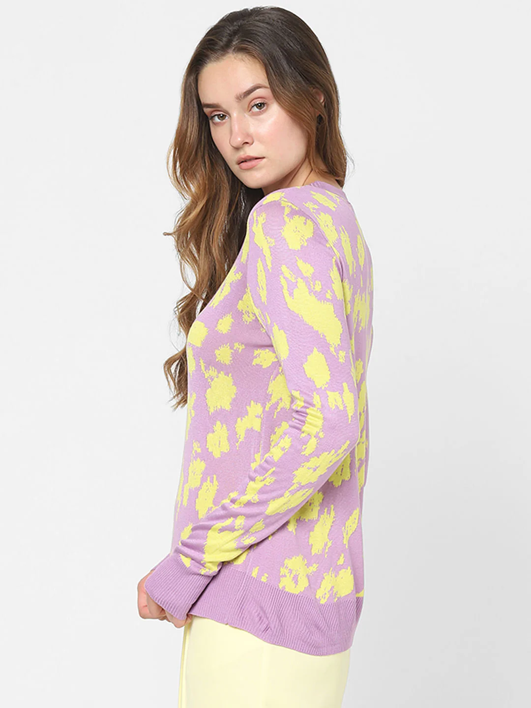 Lilac Animal Print Sweater - Image 3