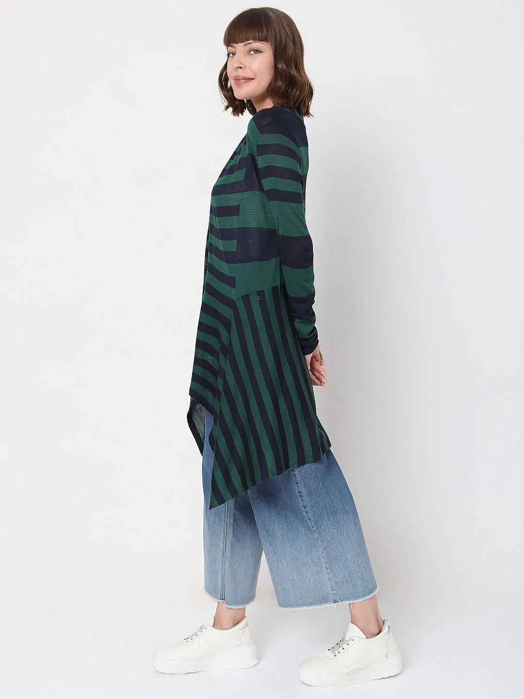 Green Striped Shrug - Image 3