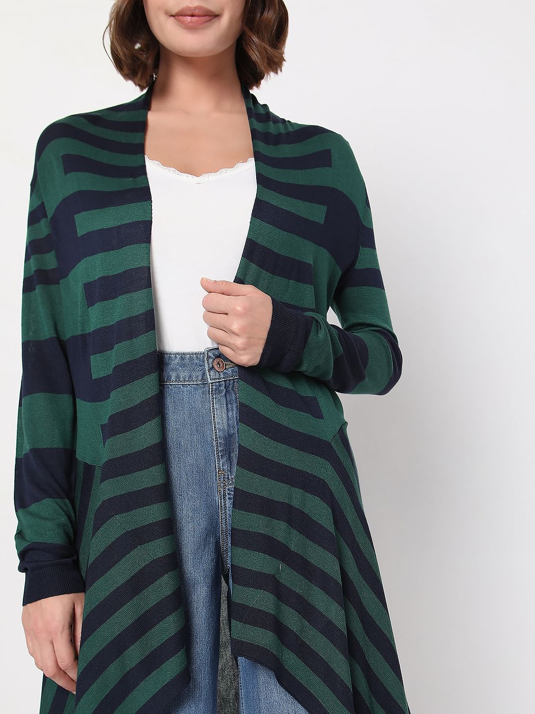 Green Striped Shrug - Image 5
