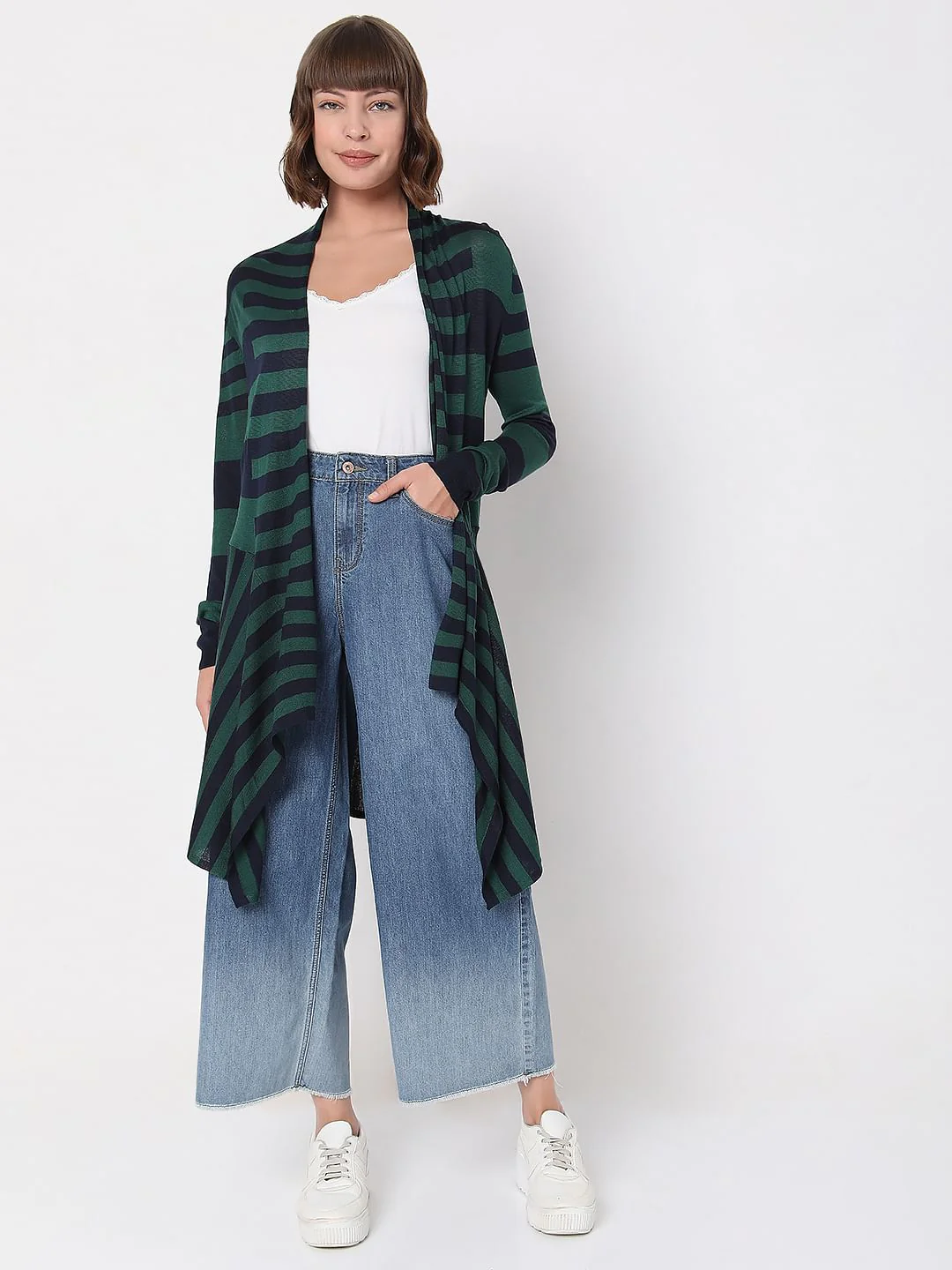 Green Striped Shrug - Image 6