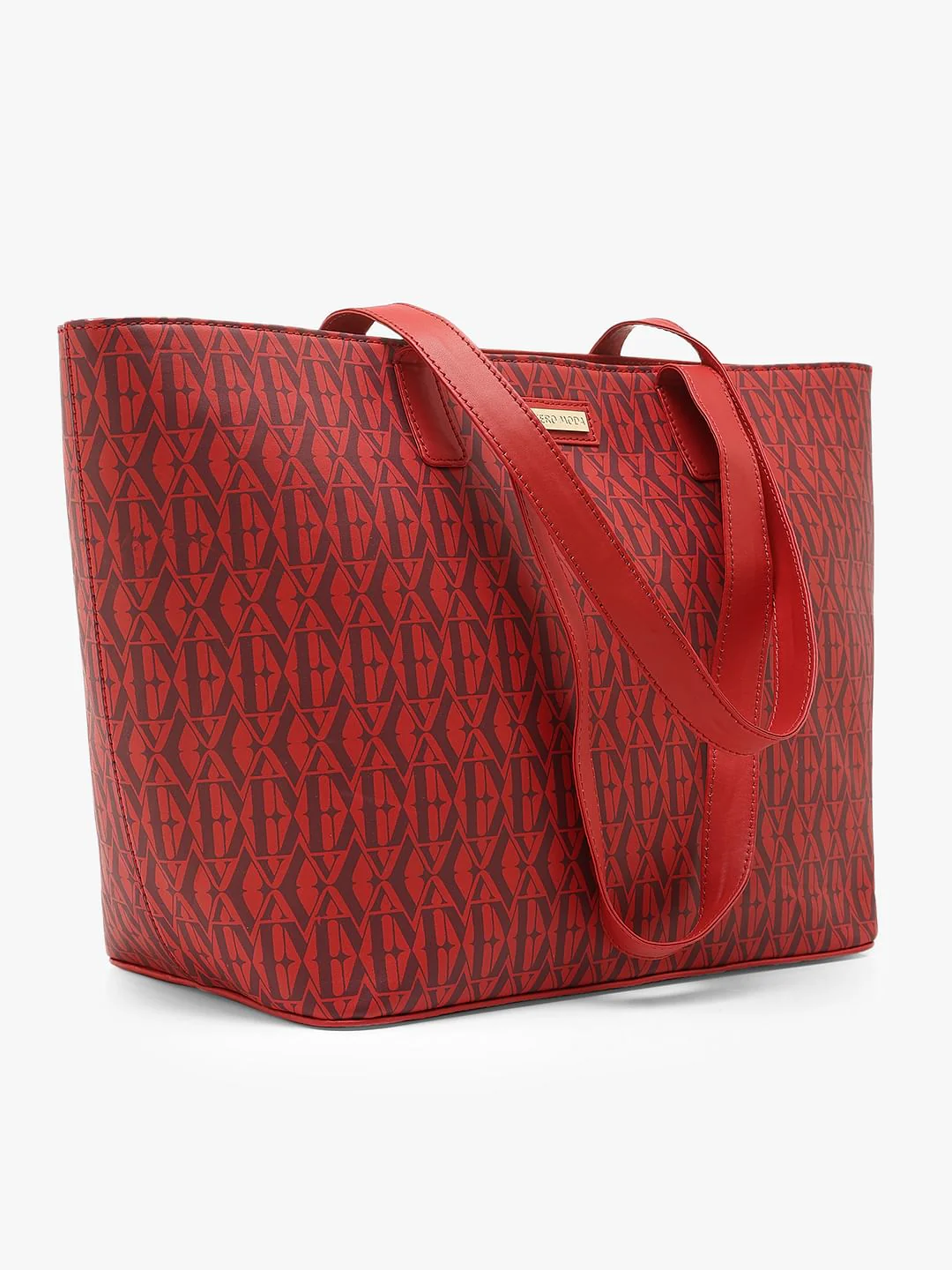 Red Printed Tote Bag - Image 3