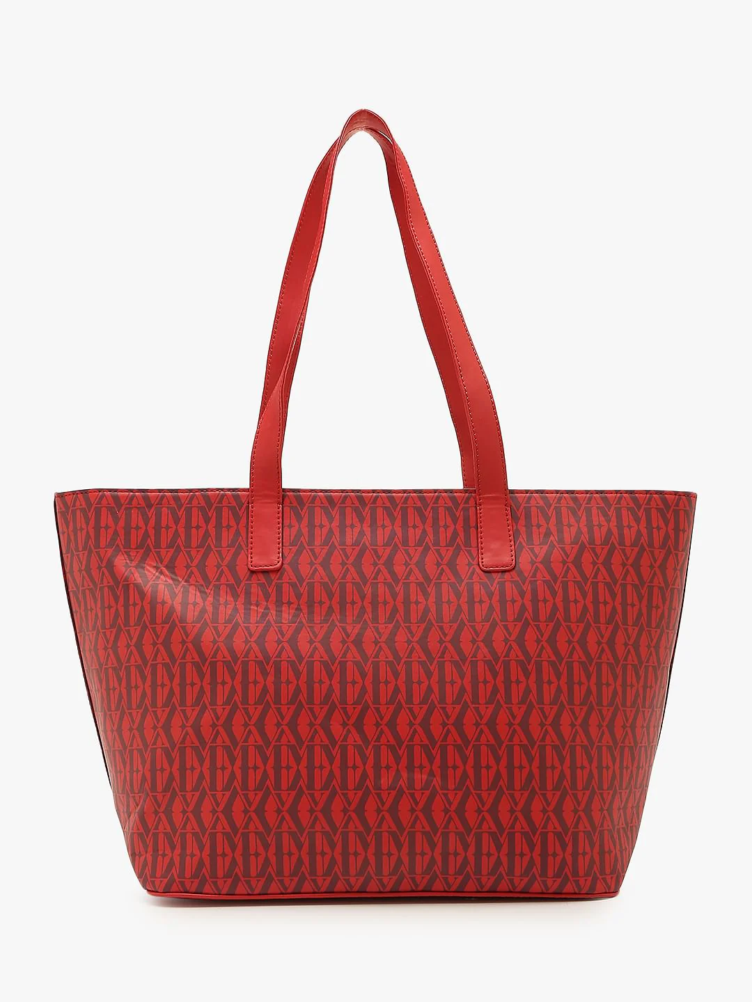 Red Printed Tote Bag - Image 4