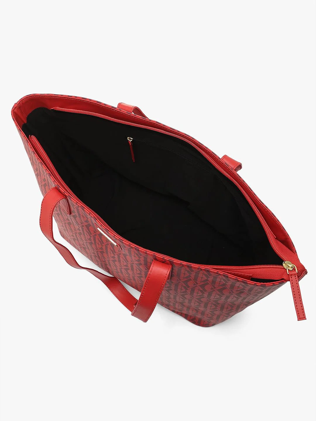 Red Printed Tote Bag - Image 6