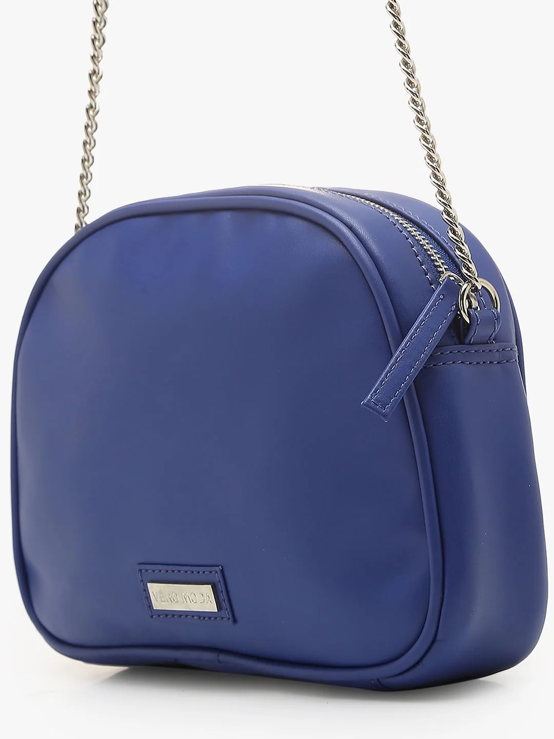 Blue Quilted Crossbody Bag - Image 5